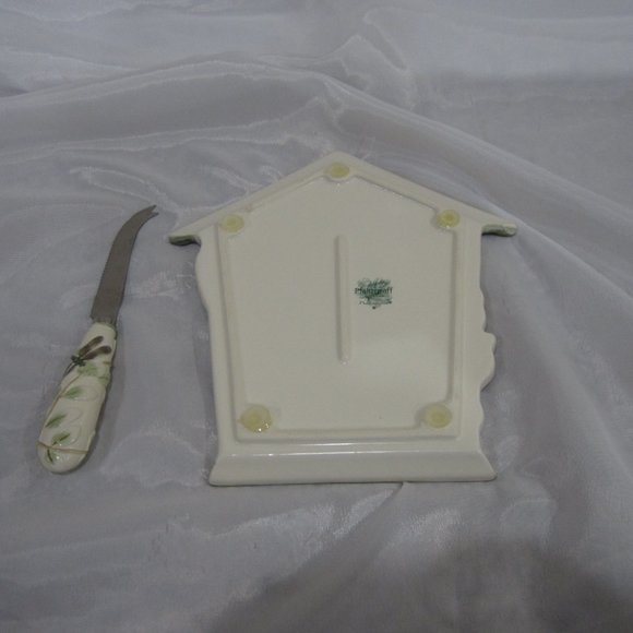 Pfaltzgraff Naturewood Cheese Tray & Knife - Picture 2 of 3